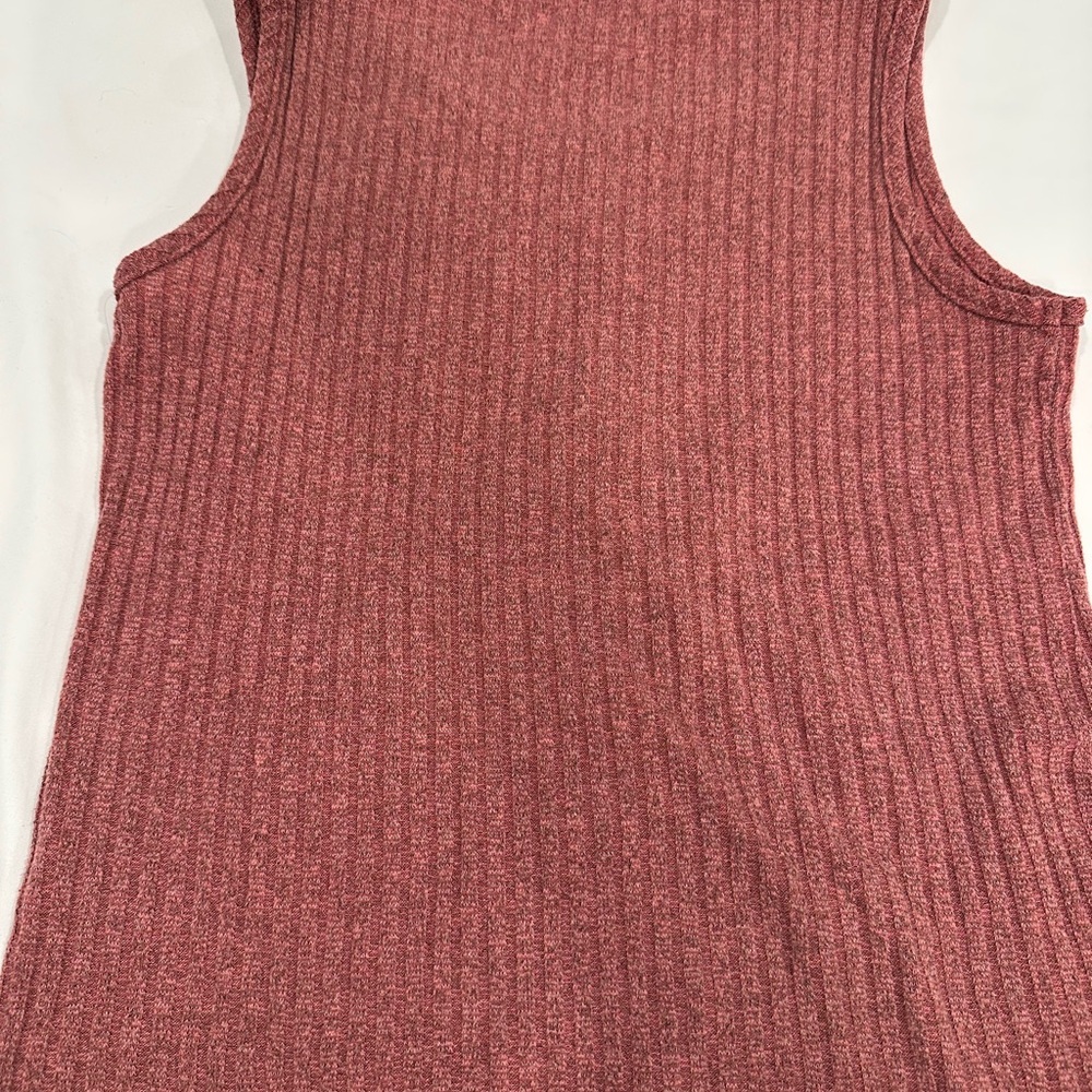 Olivia Rae Ribbed Knit Tank Top - Rose - Picture 2 of 3